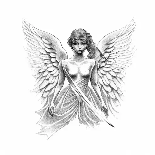 Angel Numbers tattoo design idea