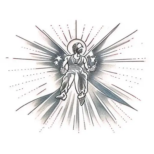 Icarus falling from sun half sleeve tattoo design idea