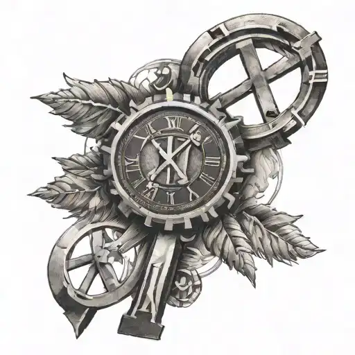 1991 roman numerals tattoo design idea