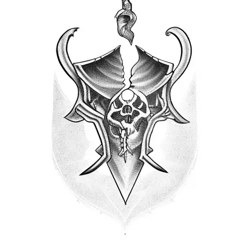 >dalle3 create tattoo template. Its word ,,EXITUS" on male arm. Make letter X as hourglasses and letter I as scythe. tattoo design idea
