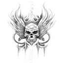 >dalle3 create tattoo template. Its word ,,EXITUS" on male arm. Allign with lenght of arm and make darkfade aroud it. tattoo design idea