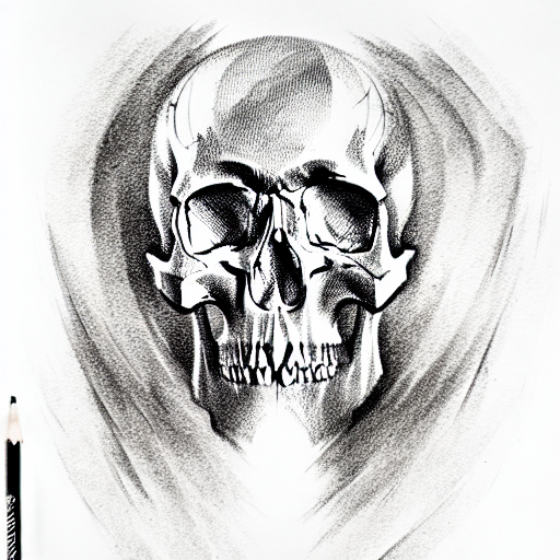 skull tattoo design idea