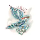 american traditional bird tattoo design idea