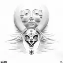 MM instead of RR in a rolls Royce orientated logo tattoo design idea