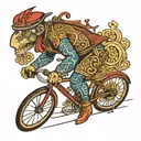 cyclist 0 8 " tattoo design idea