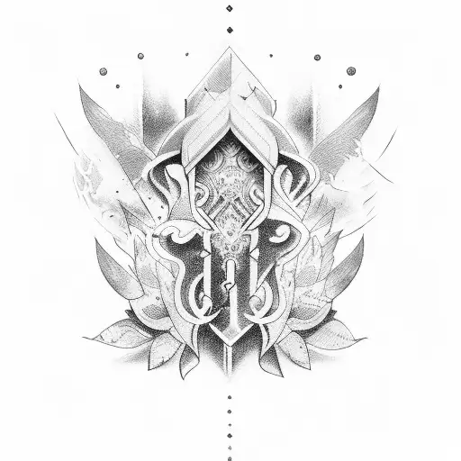 Blessed writing back tattoo tattoo design idea