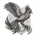 I am the bird of hermes -  Phoenix tattoo design idea