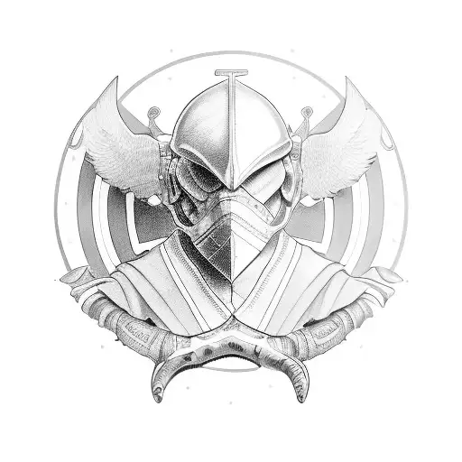 doctor of business - healer, armor of God tattoo design idea