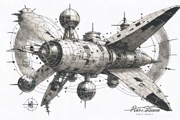 per aspera ad astra tattoo design idea