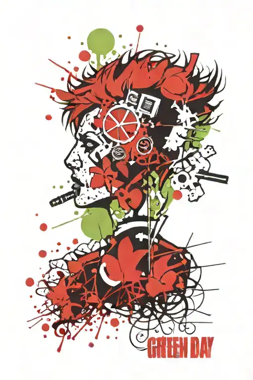 Green day American idiot tattoo design idea