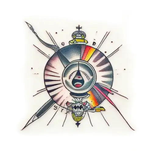 saturn tattoo design idea