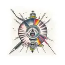 saturn tattoo design idea