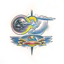 saturn tattoo design idea