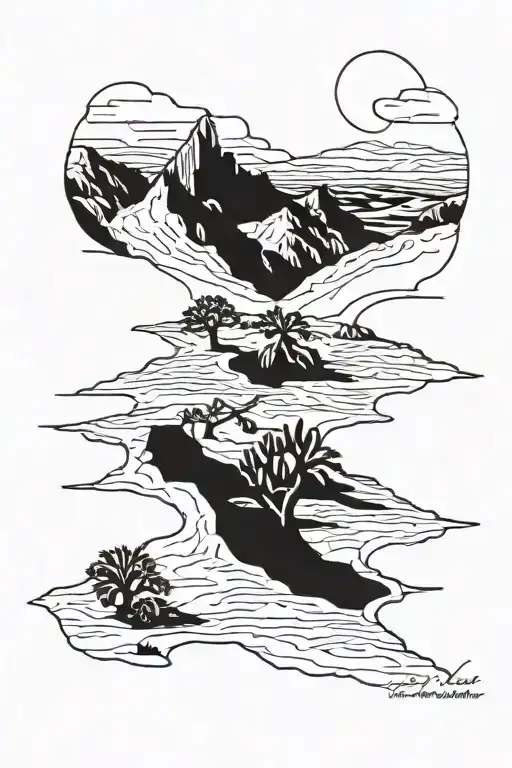 death valley  tattoo design idea