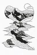 death valley  tattoo design idea