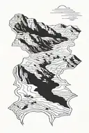 death valley  tattoo design idea