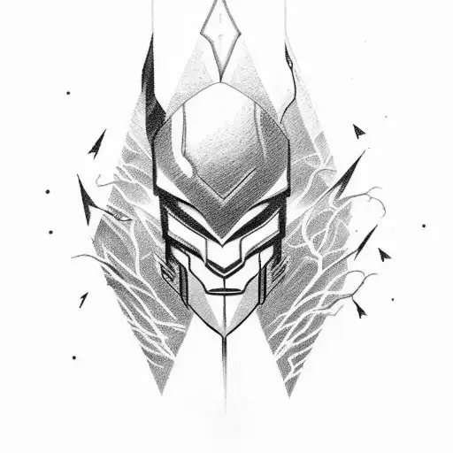 only text "i was lightning before the thunder" tattoo design idea