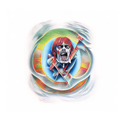 ac/dc and Bach  tattoo design idea