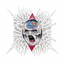 ac/dc and Bach  tattoo design idea