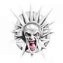 ac/dc and Bach  tattoo design idea