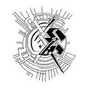 ac/dc and Bach  tattoo design idea