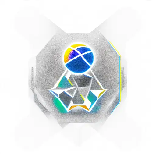 the logos of the games portal and half life  tattoo design idea