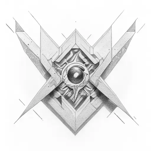 the logos of the games portal and half life  tattoo design idea
