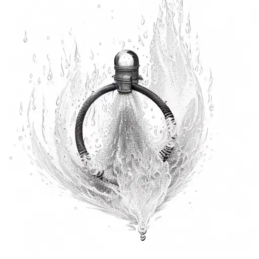 from sprinkler splashes to fireplace ashes tattoo design idea