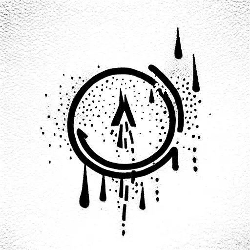 from sprinkler splashes to fireplace ashes tattoo design idea