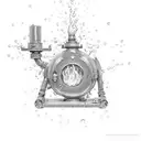 from sprinkler splashes to fireplace ashes tattoo design idea