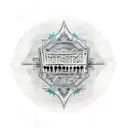 Napoli Italy skyline tattoo design idea