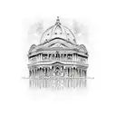 Napoli Italy skyline tattoo design idea