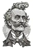 friedrich nietzsche schopenhauer anarchy tattoo design idea
