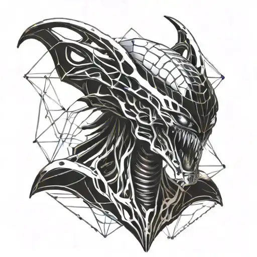 xenomorph tattoo design idea