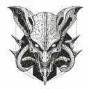xenomorph tattoo design idea