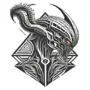 xenomorph tattoo design idea