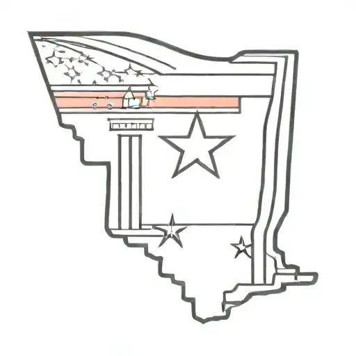 chicago flag tattoo design idea