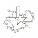 chicago texas flag tattoo design idea