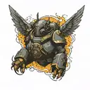 helldivers  tattoo design idea