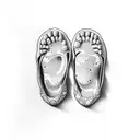 baby feet tattoo design idea