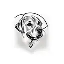 labrador retrovisor tattoo design idea
