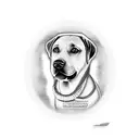 labrador retrovisor tattoo design idea