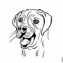 labrador retrivier  tattoo design idea