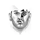 cricketer MS Dhoni  tattoo design idea