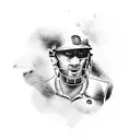 cricketer MS Dhoni  tattoo design idea