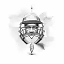 cricketer MS Dhoni  tattoo design idea