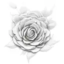 hlaf dead half alive Flower tattoo design idea