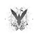 avicii's logo combined with nature preferably a lake tattoo design idea