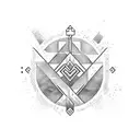 avicii logo combined with nature preferably a lake tattoo design idea
