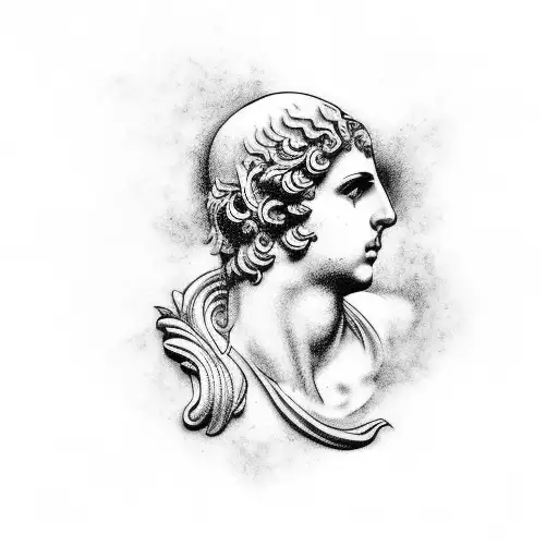 Greek or Roman mythology tattoo that is long but narrow as it has to fit on my forearm tattoo design idea